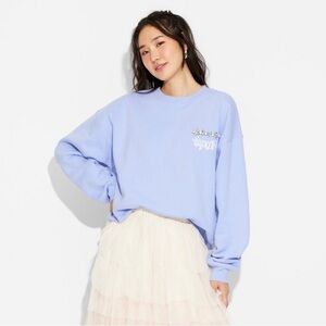 Adult Wicked Crew Fleece Graphic Pullover Sweatshirt with Rhinestones